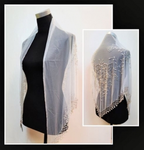 Beaded shawl 124-A